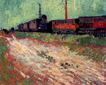 Bahnwagen Vincent van Gogh Ölgemälde